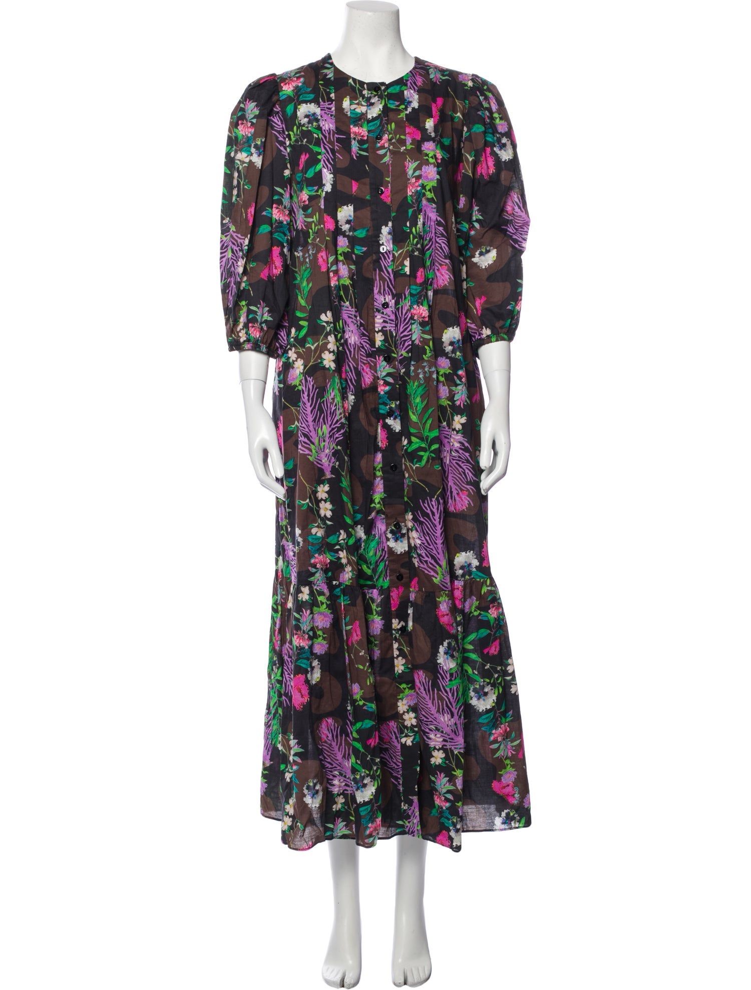 Cynthia Rowley Floral Print Long Dress